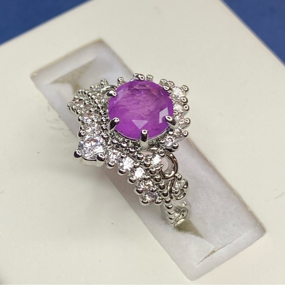 Natural Fusion Purple Quartz ring - Picture 10 of 15